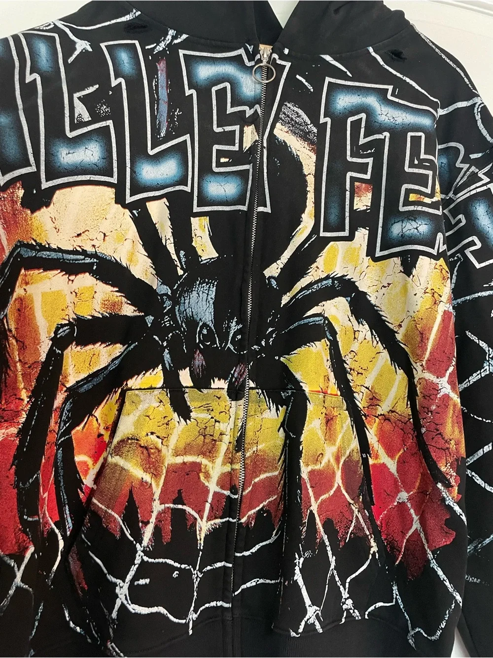Vale Forever Valley Fest Spider Zip Up Men’s Hoodie XXL NWOT